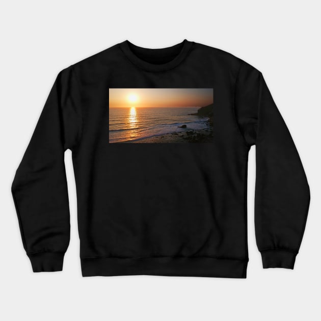 Cornwall Sunset Crewneck Sweatshirt by Graz-Photos